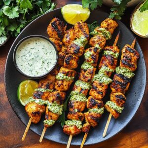 Succulent Peruvian Grilled Chicken Skewers Recipe