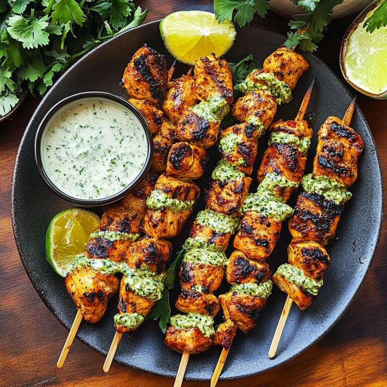 Succulent Peruvian Grilled Chicken Skewers Recipe