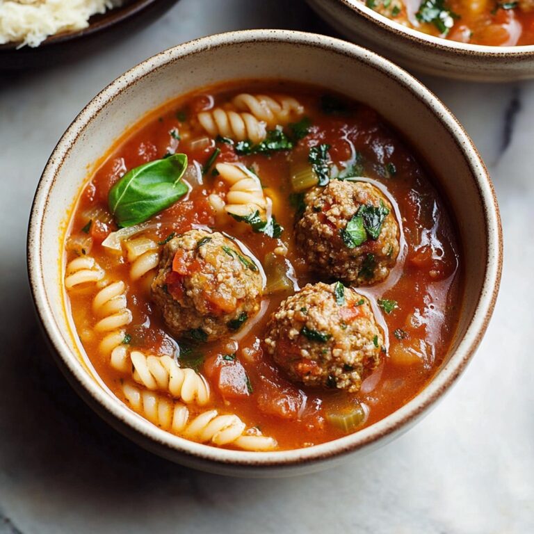 Hearty Italian Meatball Soup Recipe