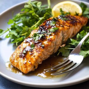 Air Fryer Honey Mustard Salmon Recipe