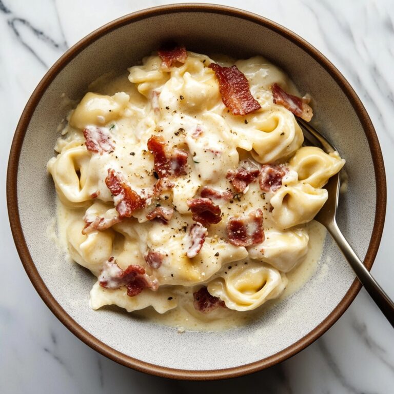 Creamy Bacon Tortellini Alfredo Recipe
