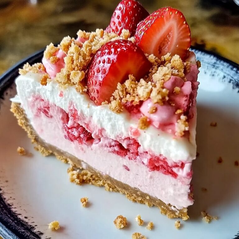 Creamy Strawberry Crunch Cheesecake Recipe