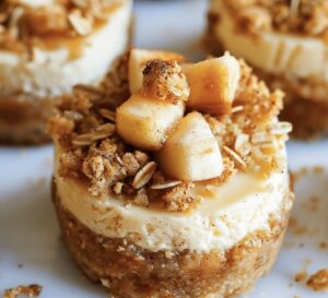 Apple Crisp Mini Cheesecakes Recipe
