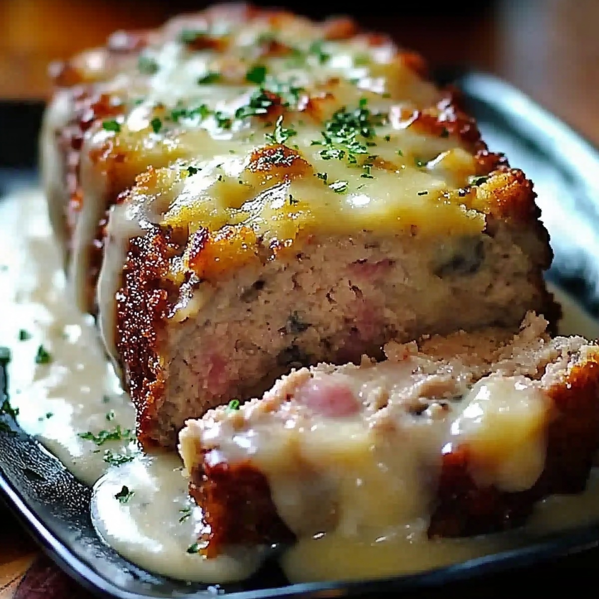 Crispy Chicken Cordon Bleu Meatloaf Recipe