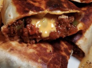 Hearty Sloppy Joe Grilled Burritos Recipe