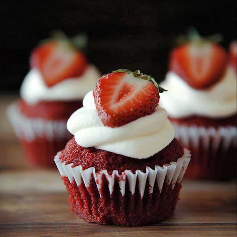 Red Velvet Strawberry Shortcake Cupcakes Recipe