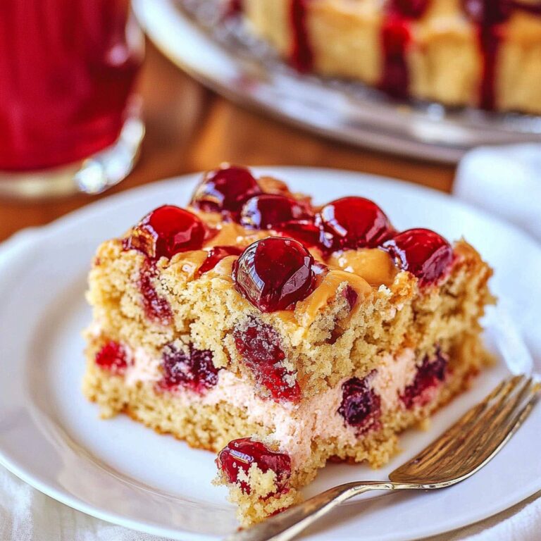 Nostalgic Peanut Butter And Jelly Poke Cake Recipe