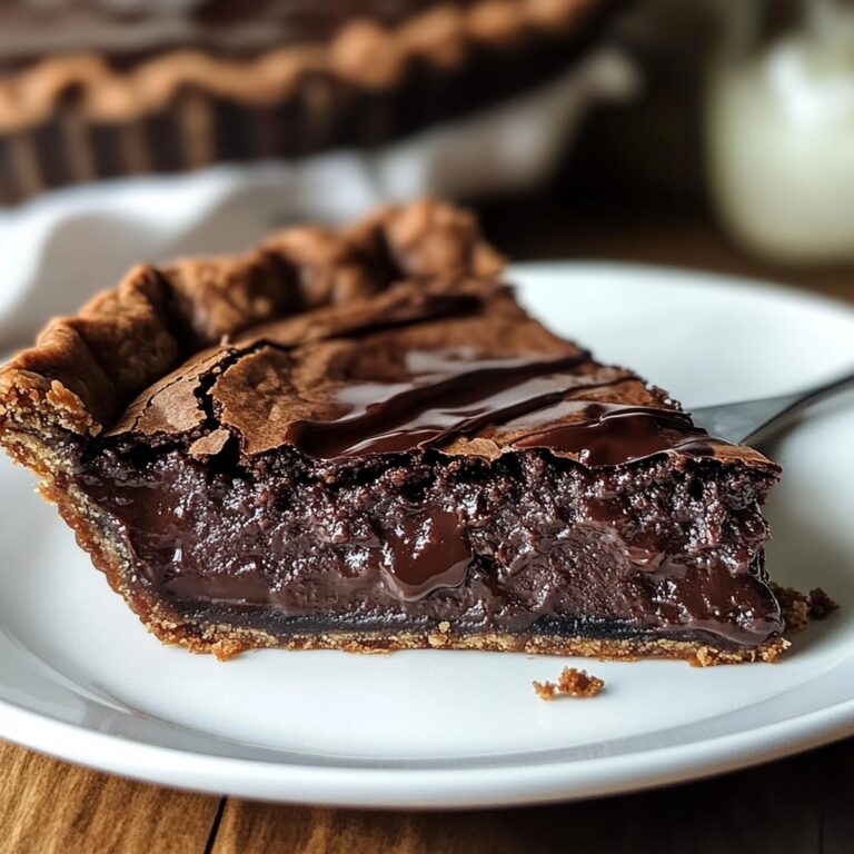 Gooey Brownie Pie Recipe