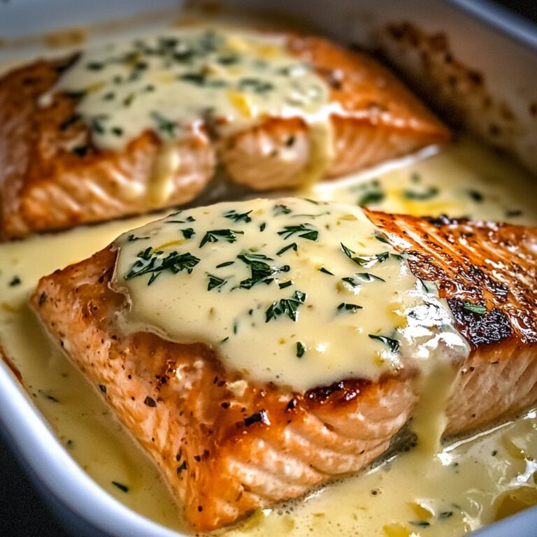 Baked Salmon With Lemon Butter Cream Sauce Recipe