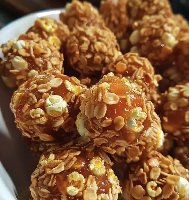 Gooey Caramel Popcorn Balls Recipe