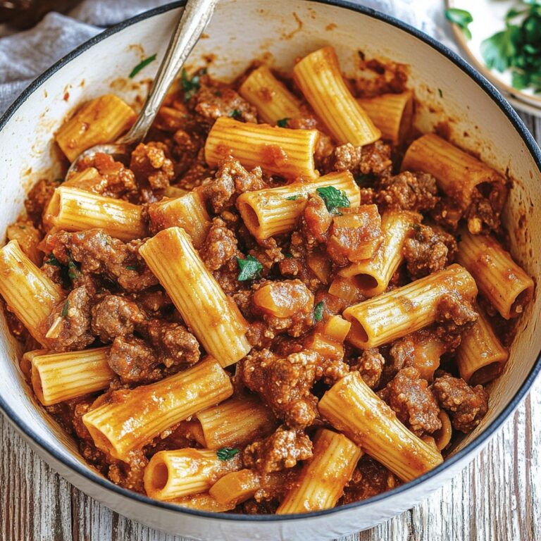 Beef Pasta In Tomato Sauce Recipe