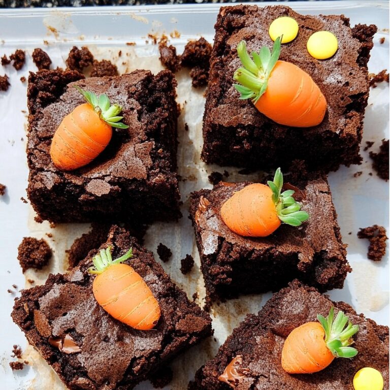 Fudgy Carrot Patch Brownies Recipe