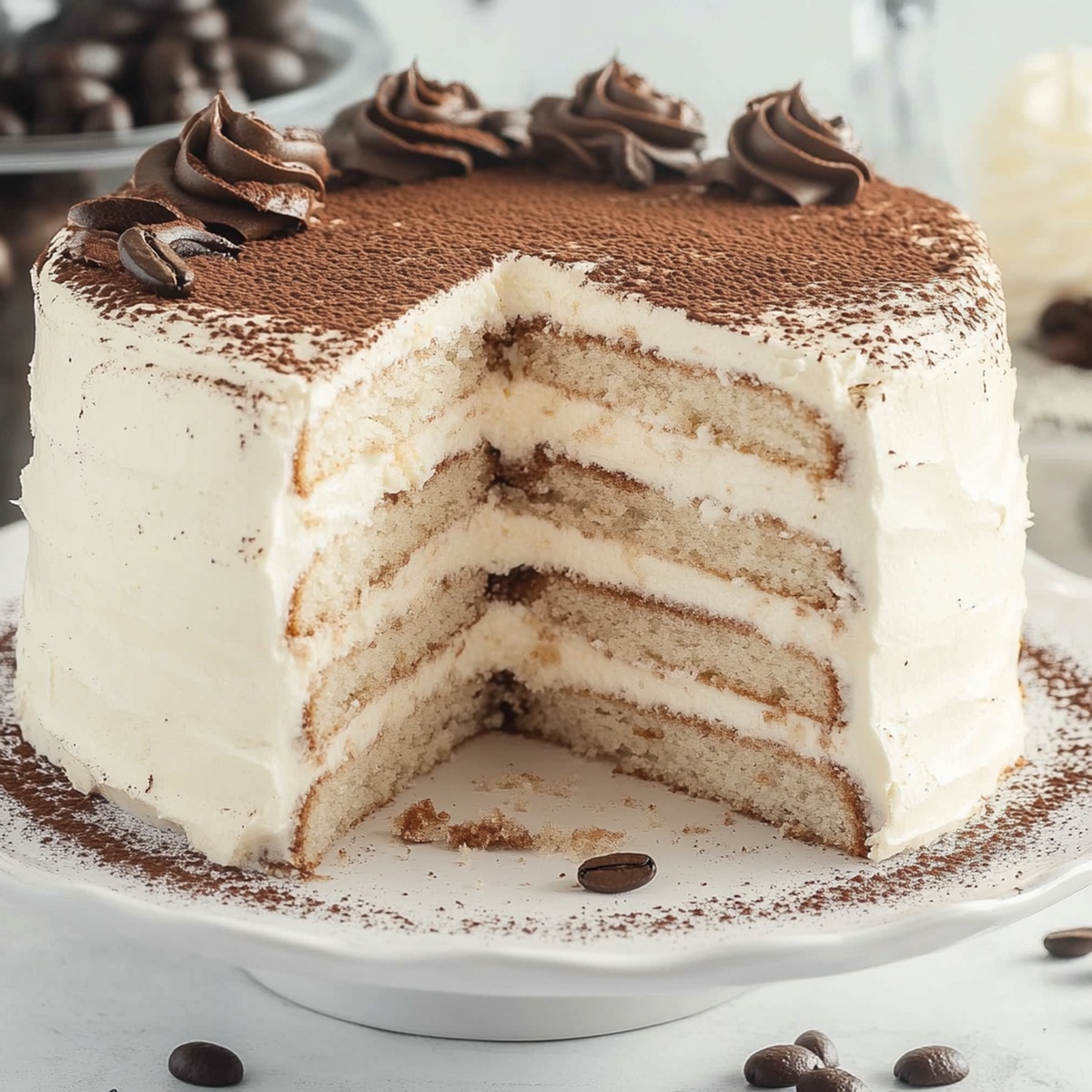 Coffee Tiramisu Cake Recipe