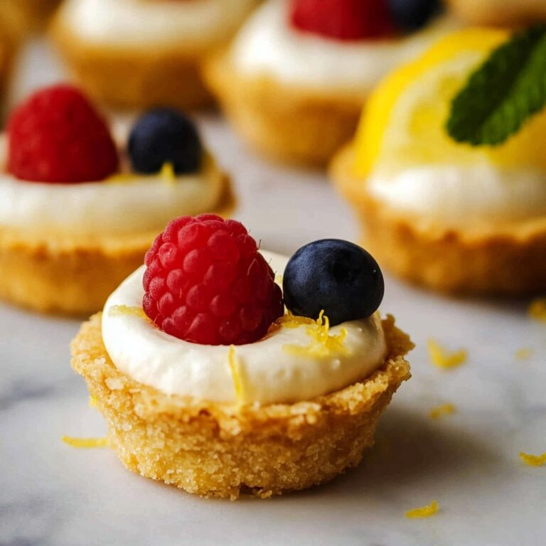Mini No-Bake Lemon Cheesecake Tarts Recipe