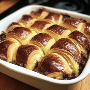 Chocolate Croissant Breakfast Bake Recipe