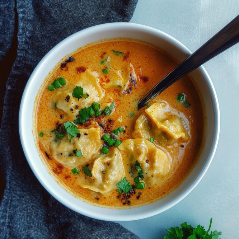 Silky Coconut Curry Soup With Dumplings Recipe