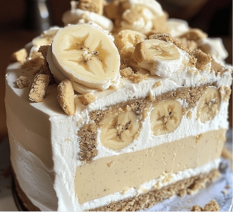 Banana Pudding Cookie Butter Cheesecake Cake Recipe