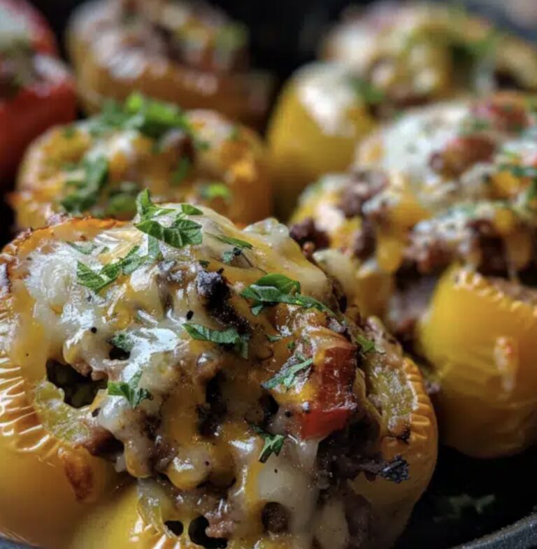 Philly Cheesesteak Stuffed Peppers Recipe