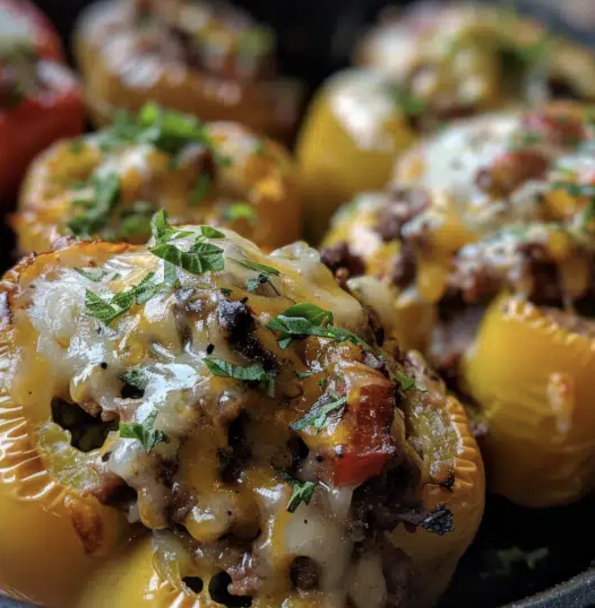 Philly Cheesesteak Stuffed Peppers Recipe