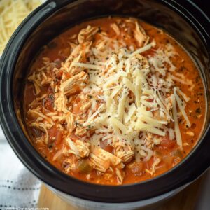 Hearty Crockpot Chicken Parmesan Soup Recipe