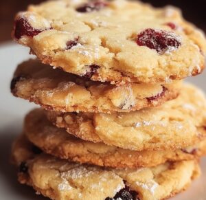 Festive Cranberry Orange Shortbread Cookies Recipe