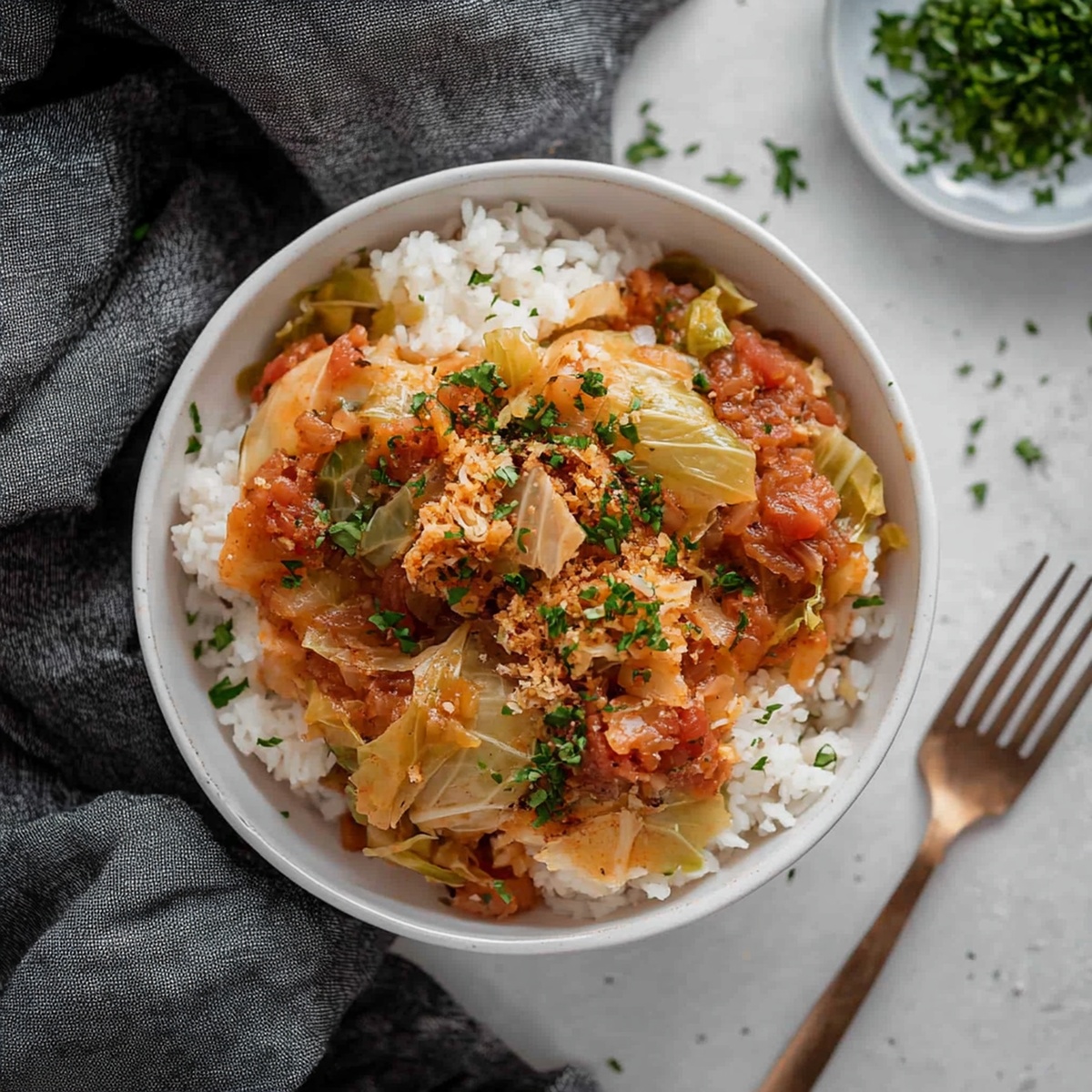 Vegan Unstuffed Cabbage Rolls Recipe