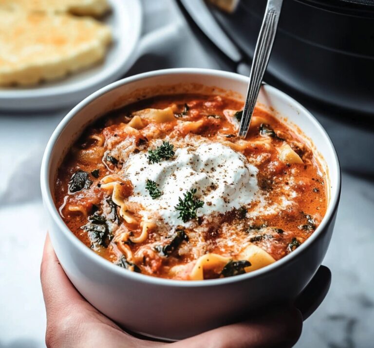 Hearty Instant Pot Lasagna Soup Recipe