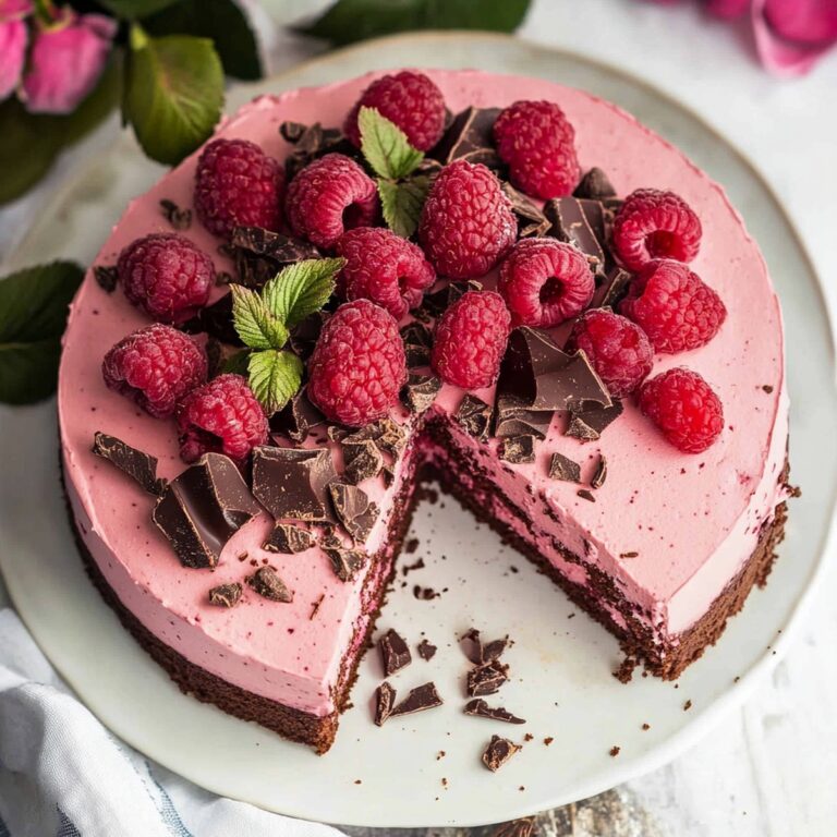 Velvety Chocolate Raspberry Mousse Cake Recipe