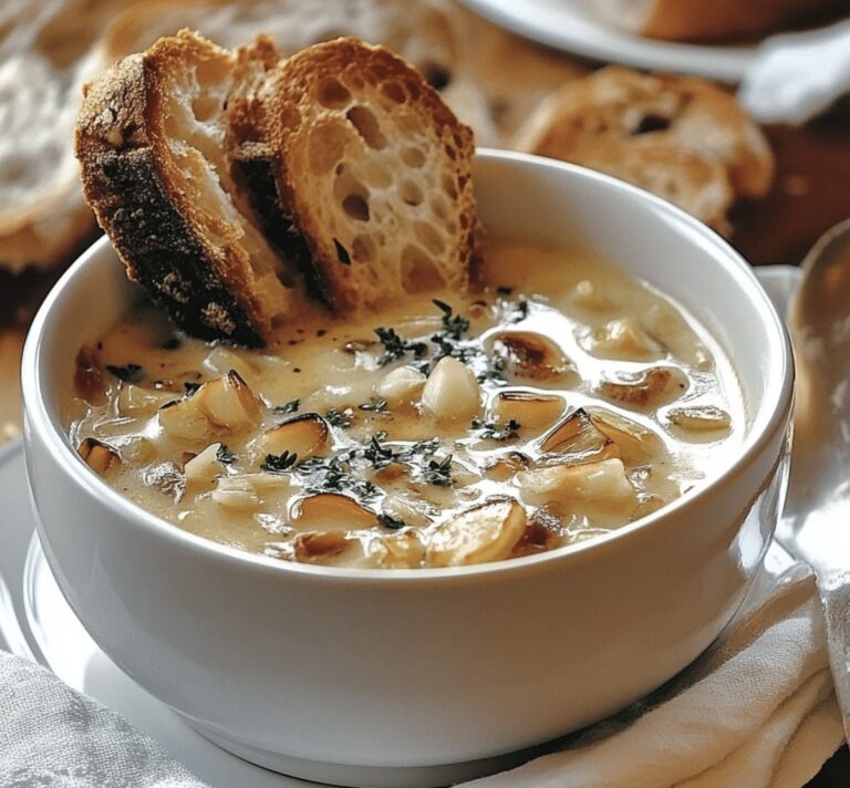 Country French Garlic Soup Recipe