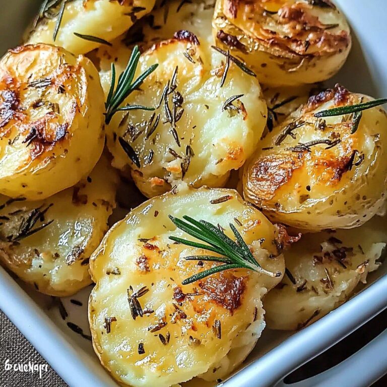 Rosemary Garlic Smashed Potatoes Recipe