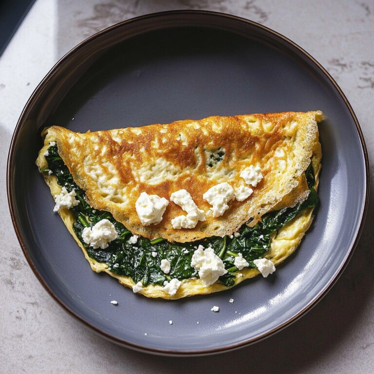 Spinach And Feta Omelet Recipe
