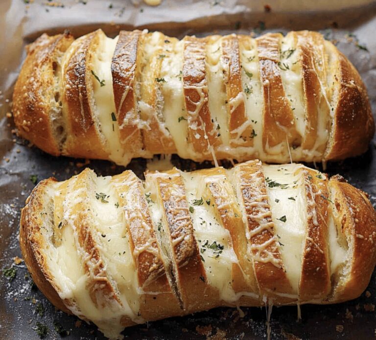 Hasselback Cheesy Bread Recipe