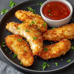 Golden Air Fryer Chicken Tenders Recipe