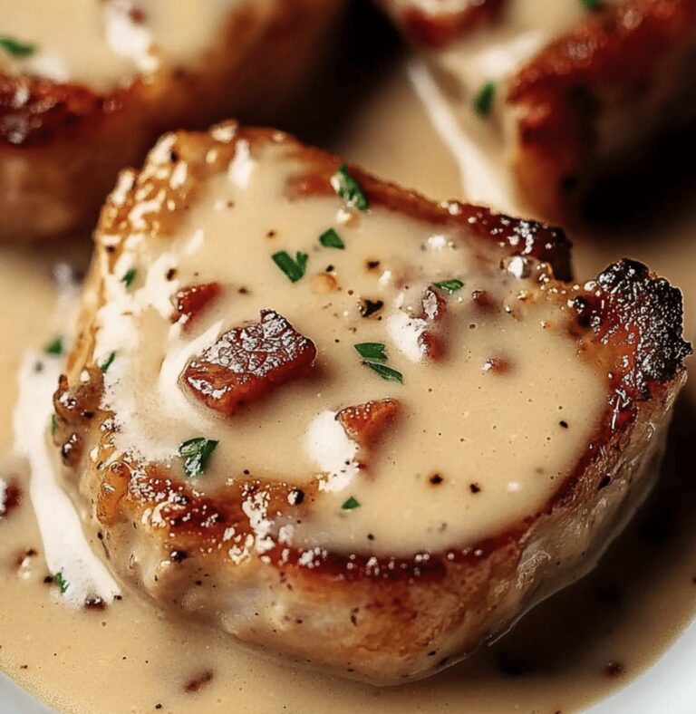Succulent Bacon Pork Chops Recipe