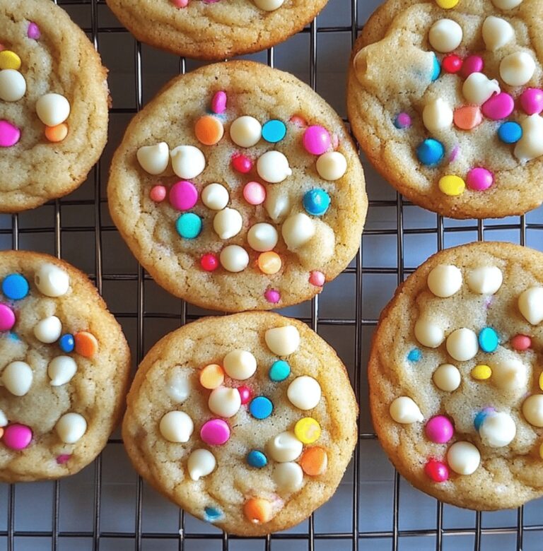 Festive White Chocolate Confetti Cookies Recipe