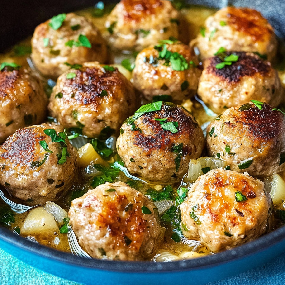 Tangy Chicken Piccata Meatballs Recipe
