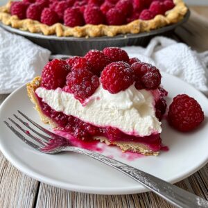 Silky Raspberry Cream Pie Recipe