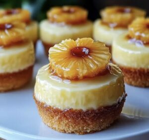 Mini Pineapple Upside-Down Cheesecakes Recipe