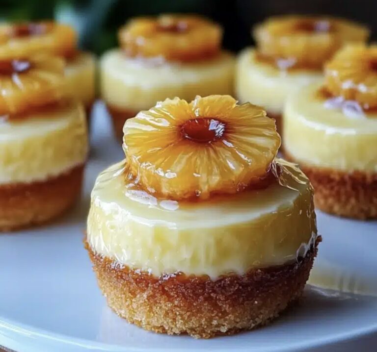 Mini Pineapple Upside-Down Cheesecakes Recipe