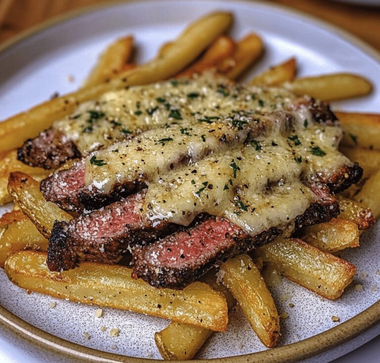 Crispy Garlic Parmesan Steak Fries Recipe