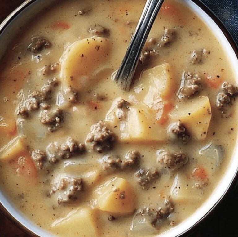 Hearty Potato & Hamburger Soup Recipe