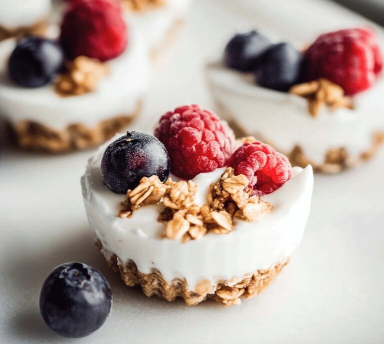 Crispy Frozen Yogurt Granola Cups Recipe