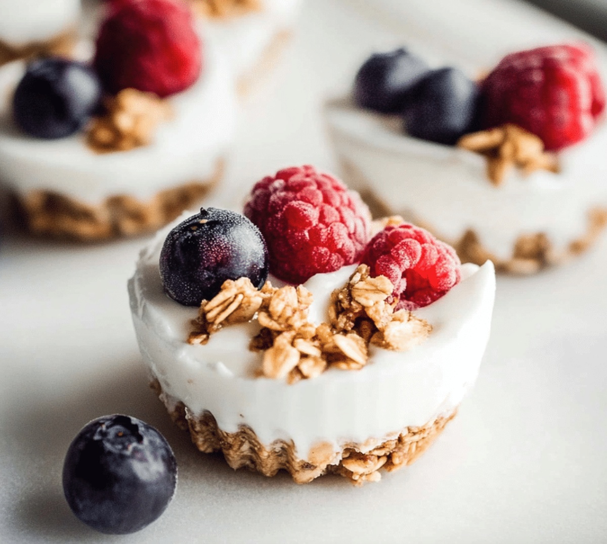 Crispy Frozen Yogurt Granola Cups Recipe