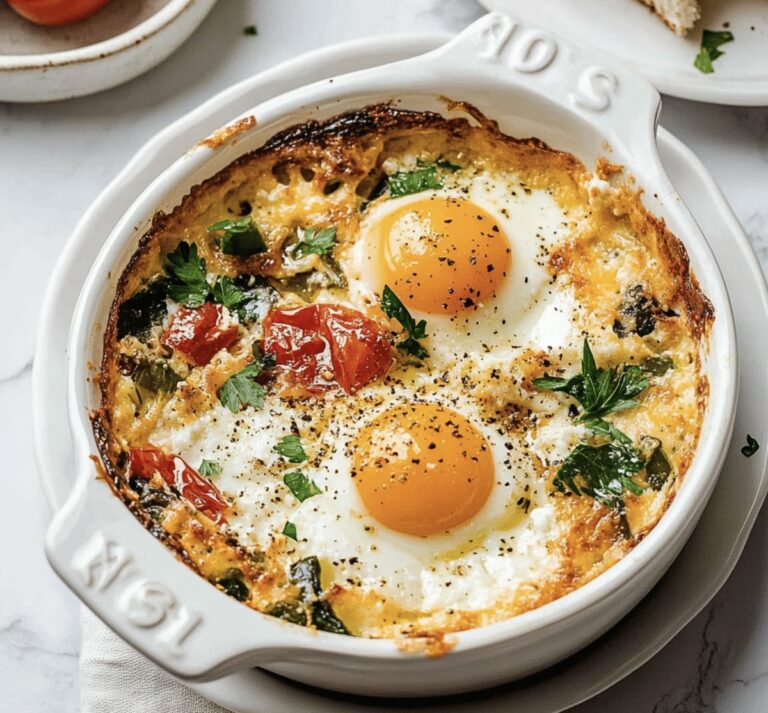 Baked Feta Eggs Recipe
