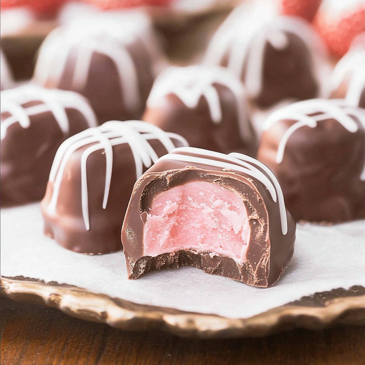 Strawberry Cream Chocolates Recipe