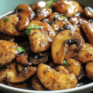 Black Pepper Chicken With Mushrooms Recipe
