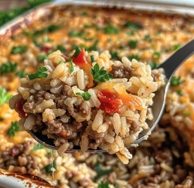 Hearty Hamburger Rice Casserole Recipe