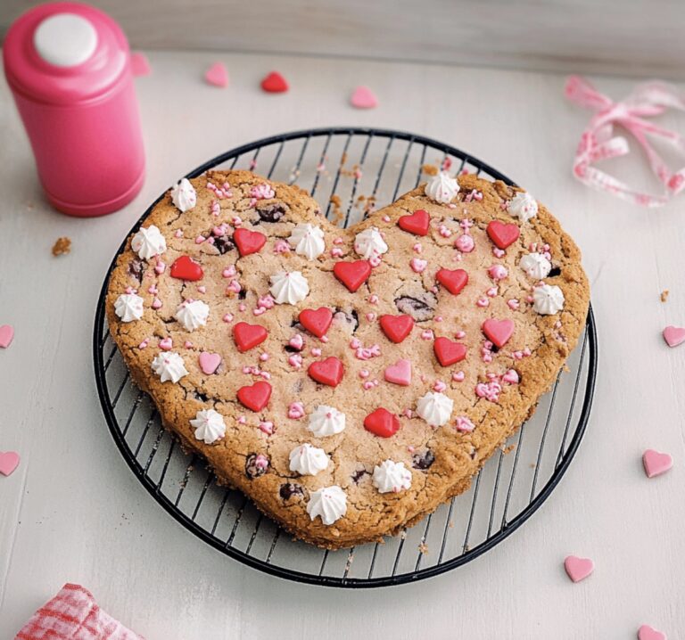 Heart Shaped Cookie Cake Recipe