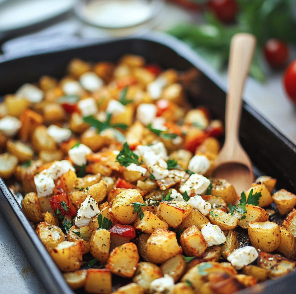 Crispy Greek Roasted Potatoes Recipe