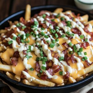 Crispy Loaded Bacon Cheese Fries Recipe
